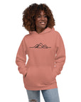 Unisex Hoodie - Single Line Mountain