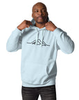 Unisex Hoodie - Single Line Mountain