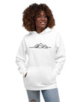 Unisex Hoodie - Single Line Mountain