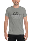 Mens Tee - Mountain Cityscape