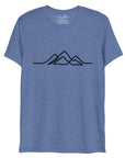 Mens Single Line Mountain Design Tee