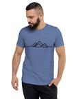 Mens Single Line Mountain Design Tee