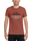 Mens Tee - Mountain Cityscape