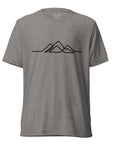Mens Single Line Mountain Design Tee
