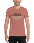Mens Tee - Mountain Cityscape
