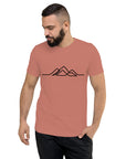 Mens Single Line Mountain Design Tee