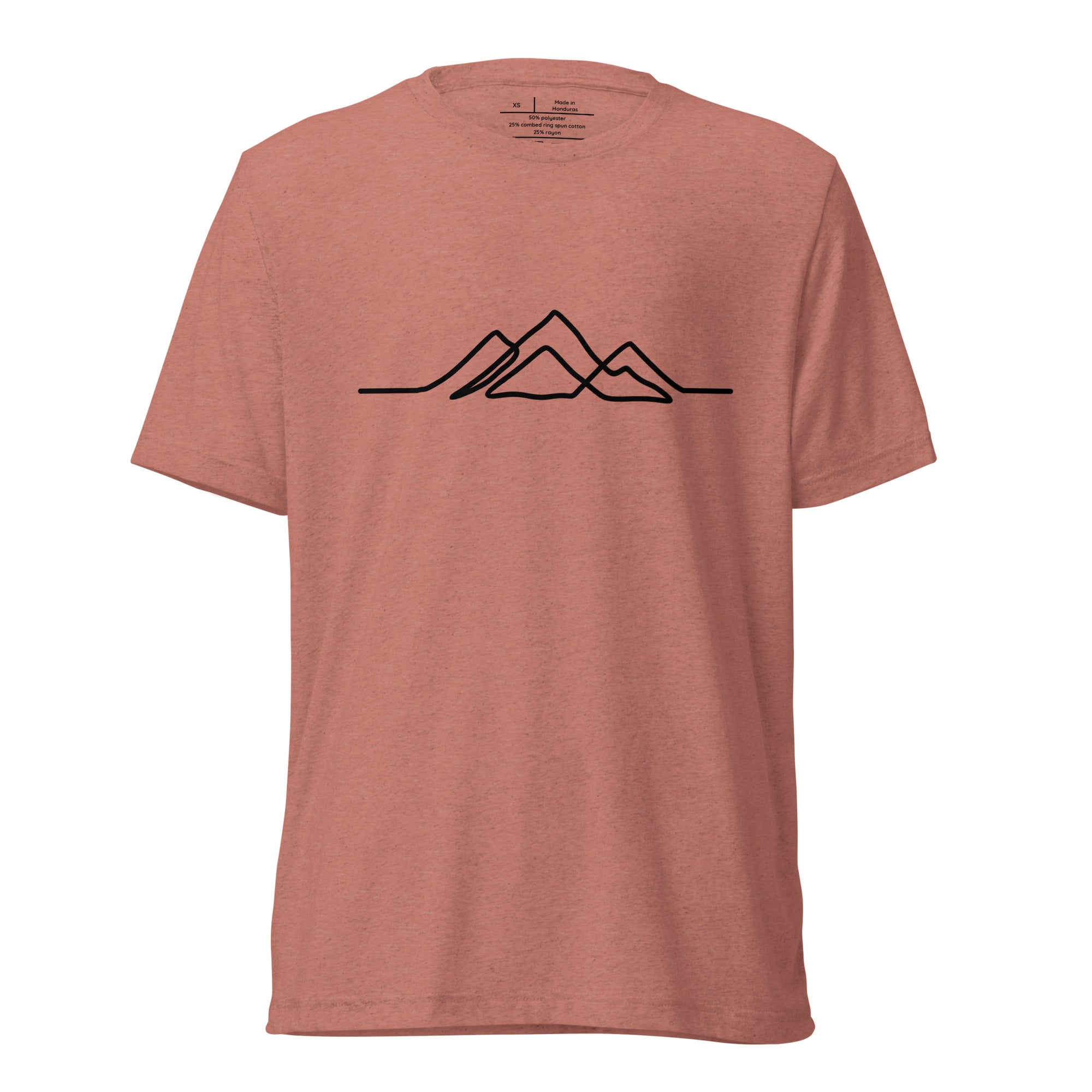 Mens Single Line Mountain Design Tee