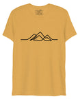 Mens Single Line Mountain Design Tee