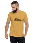 Mens Single Line Mountain Design Tee