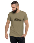 Mens Single Line Mountain Design Tee