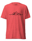 Mens Single Line Mountain Design Tee