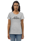 Women's fitted eco tee - Mountain Cityscape