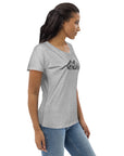Women's fitted eco tee - Mountain Cityscape
