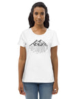 Women's fitted eco tee - Mountain Cityscape