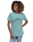 Women's Single Line Mountain Relaxed Tee