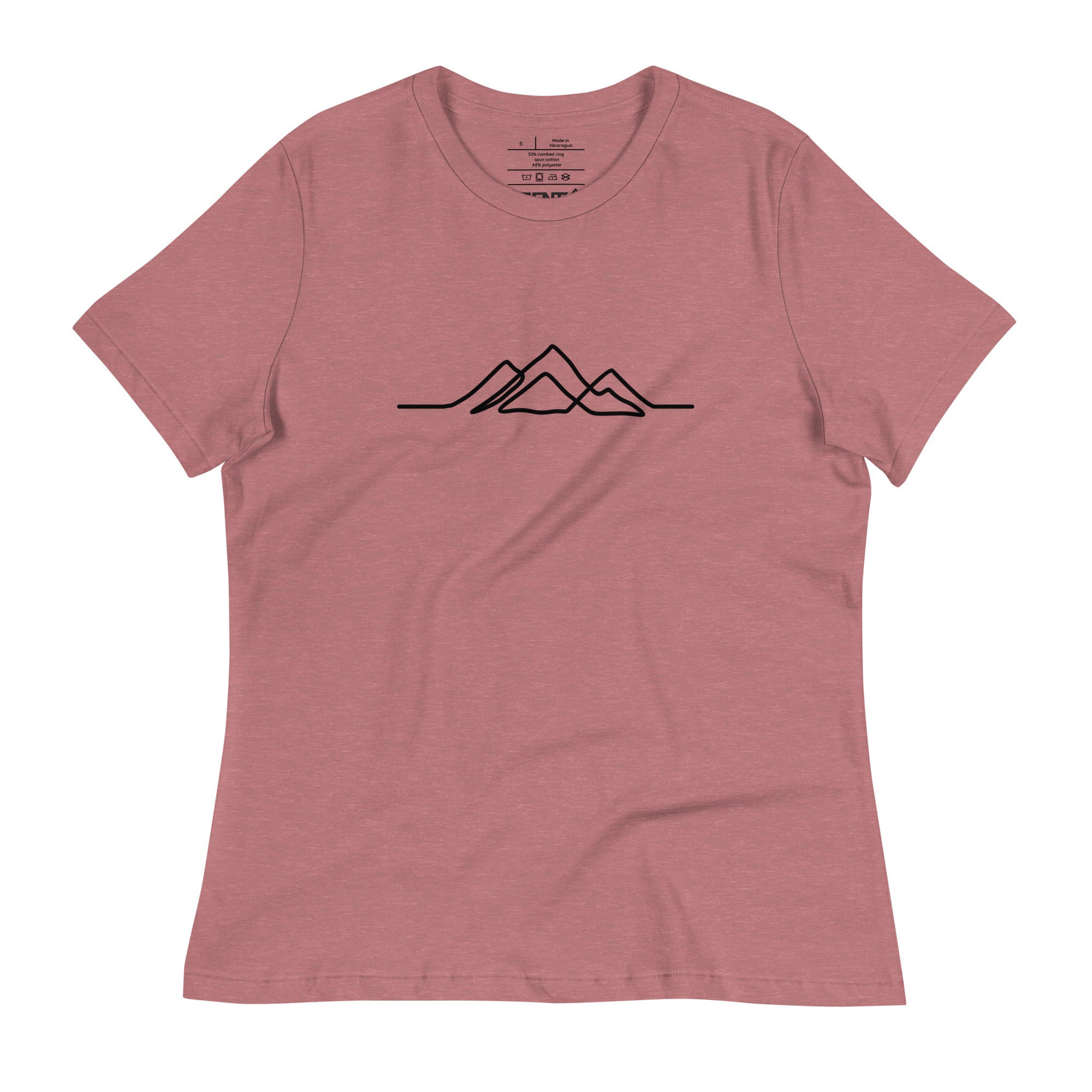 Women's Single Line Mountain Relaxed Tee