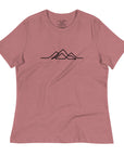 Women's Single Line Mountain Relaxed Tee
