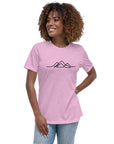 Women's Single Line Mountain Relaxed Tee