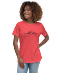 Women's Single Line Mountain Relaxed Tee