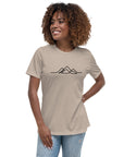 Women's Single Line Mountain Relaxed Tee