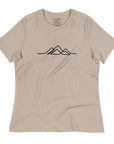 Women's Single Line Mountain Relaxed Tee
