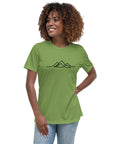 Women's Single Line Mountain Relaxed Tee
