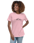 Women's Single Line Mountain Relaxed Tee